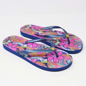 Macbeth Floral Hippie Boho Flip Flops